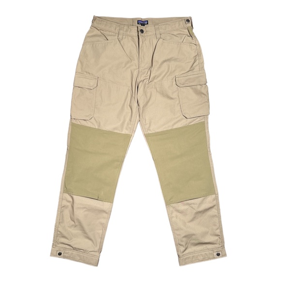 Patagonia Other - Patagonia Cliffside Rugged Trail Double Knee Cargo Pants Mojave Khaki Mens 32